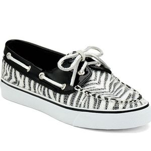 Sperry Top-Sider Zebra Print Sequin Loafers